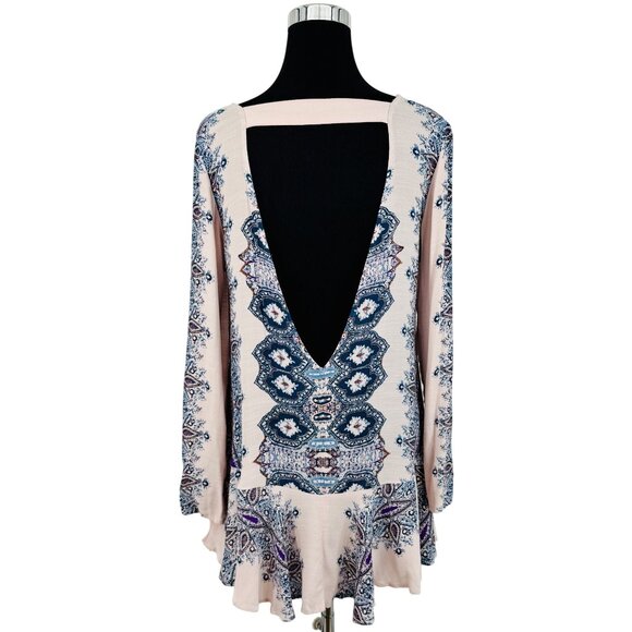 NWOT Free People White Strappy Back Tunic Dress S | Boho Coastal Cowgirl Bridal - Picture 12 of 16